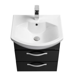 Тумба под раковину Акватон Ария 50см чёрный 1A140001AA950